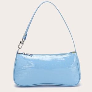 blue baguette bag